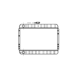 radiator, Nissan Vanette, 1952 cc, 1987-   (09/87-), 360 - 550 - 42mm , [ 2DN176_10 ]