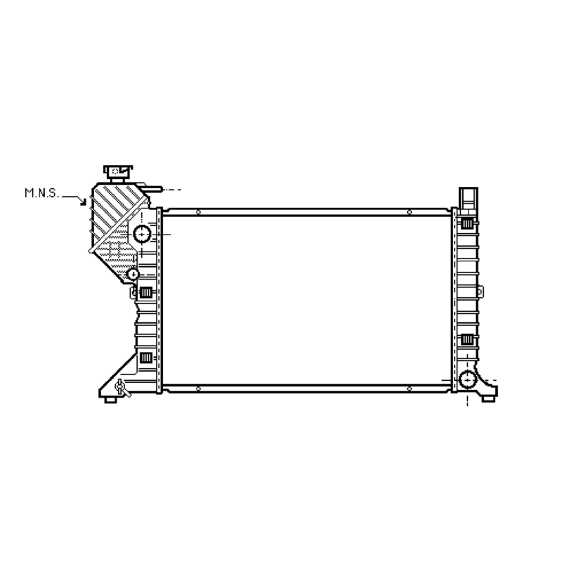 radiator, Merc. Sprinter ( BM901 ), All cc, 2000- (01/00-), 680 - 408 ...