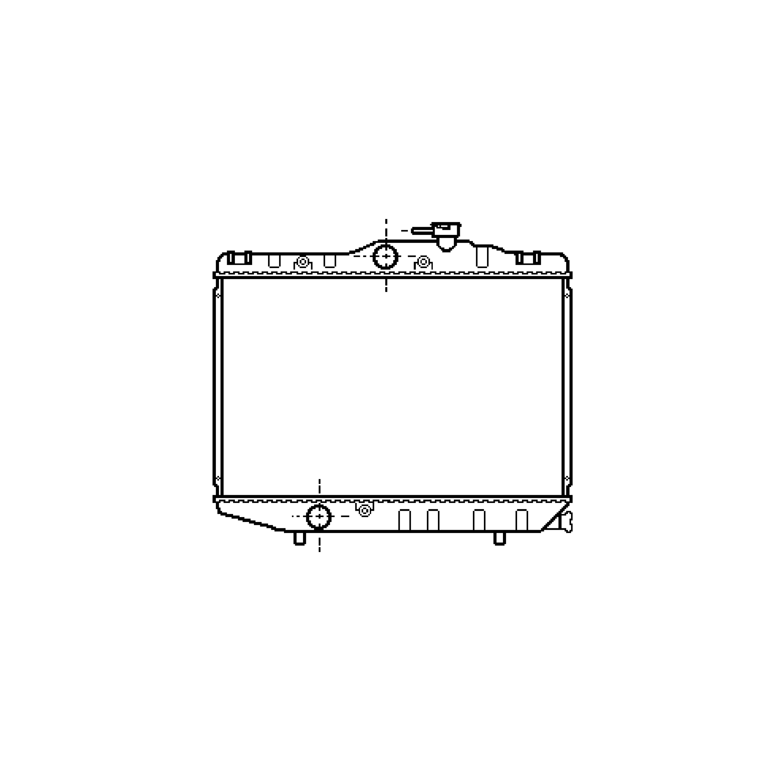 radiator, Toyota Starlet, 993 cc, 1984-89 (09/84-12/89), 325 - 448 ...