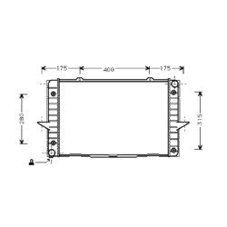 radiator, Volvo 70 Series, 2435 cc, 1997-98 (09/97-12/98), C70, 590 - 388 - 40mm , [ 2VO149_12 ]