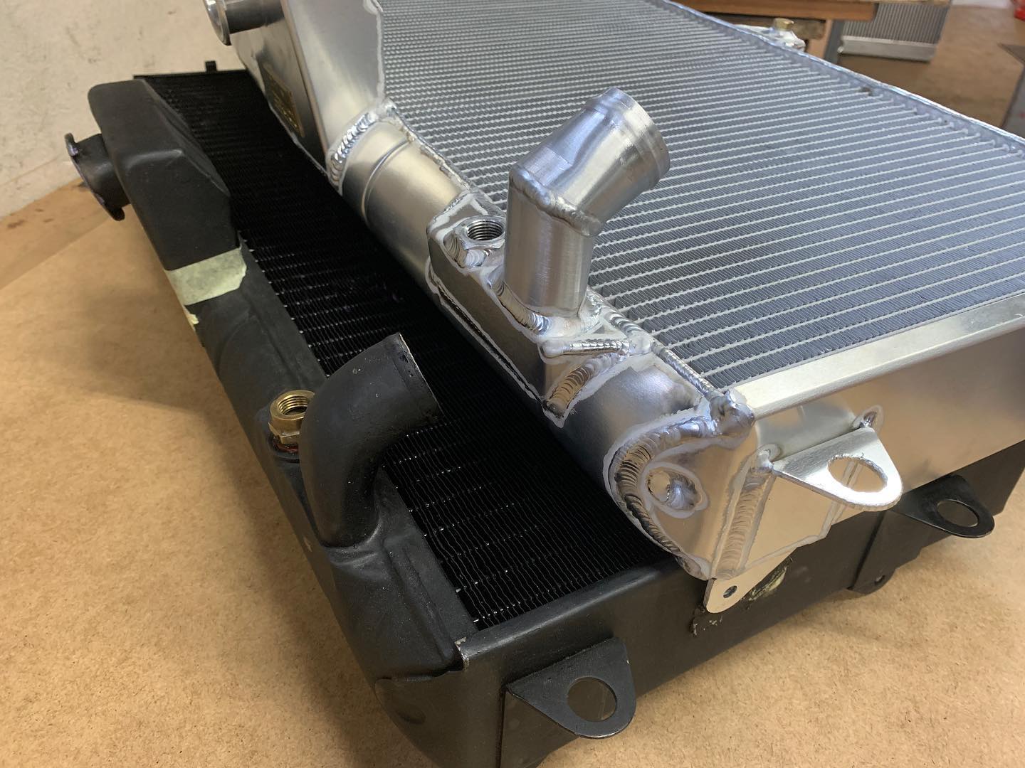 Ferrari 250 radiator copied in alloy. - Aaron Radiator